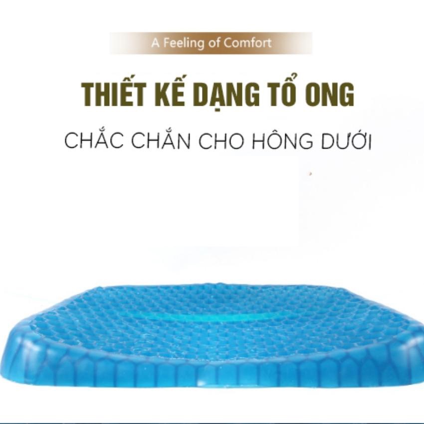 Đệm lót ghế, ngồi 3D thoáng khí gel 2 Lớp cao cấp，Chống Mỏi, Đàn Hồi Tốt，Tổ Ong Nệm Lót Ghế Thoáng Khí Tuần Hoàn