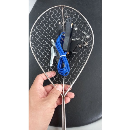 Combo 1 Vợt inox 16×21cm ,1 cò , 2 kẹp