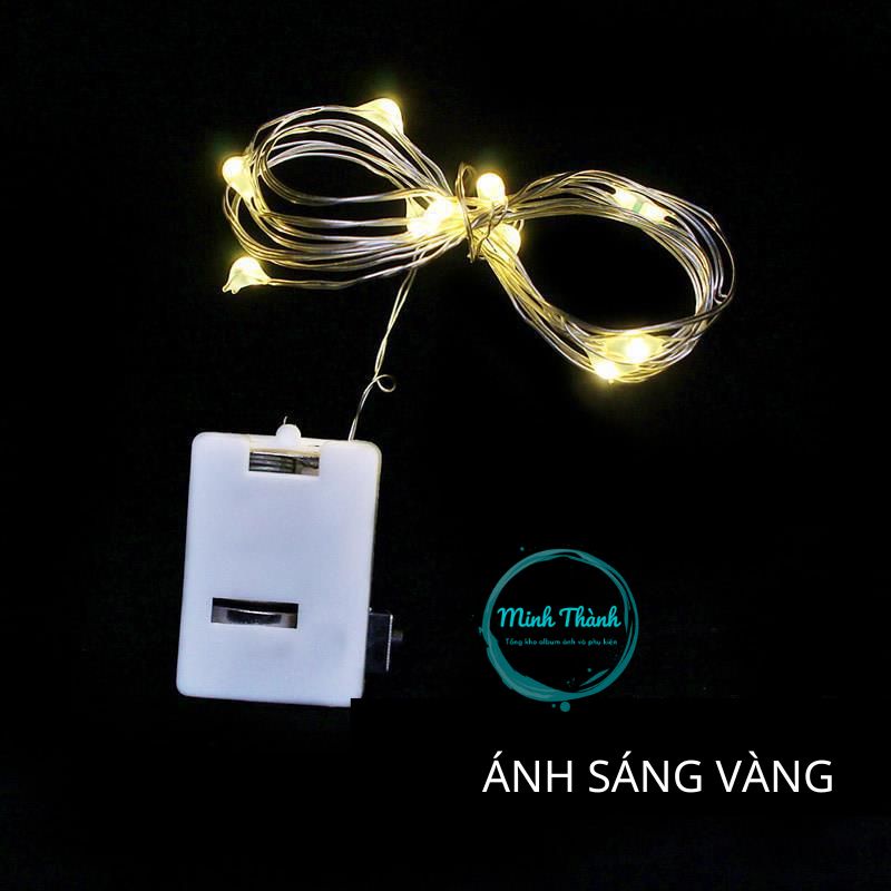 Dây đèn Led fairylight, dây đèn đom đóm 1m, 2m, 3 mét dùng pin | BigBuy360 - bigbuy360.vn