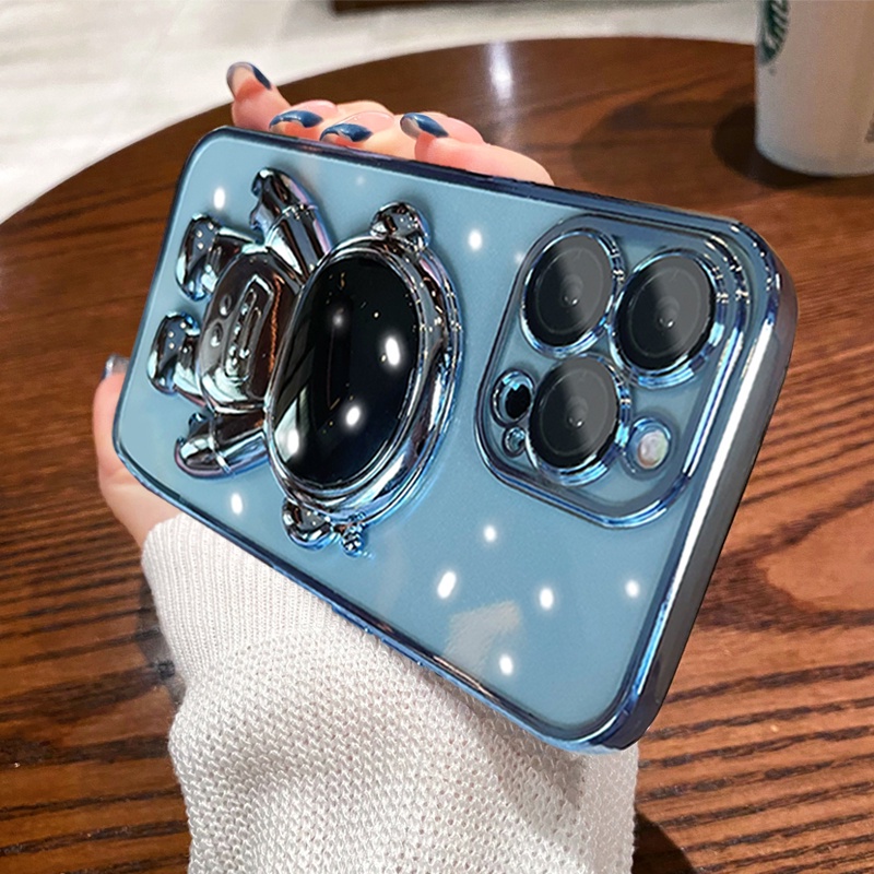 Ốp Điện Thoại Họa Tiết Phi Hành Gia Cho iPhone x xr xs max 6 7 8 plus se 2022 2020