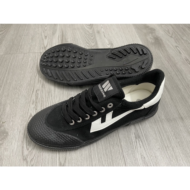 Giày Bata Warrior ShangHai chính hãng New Đen( tặng lót giày )