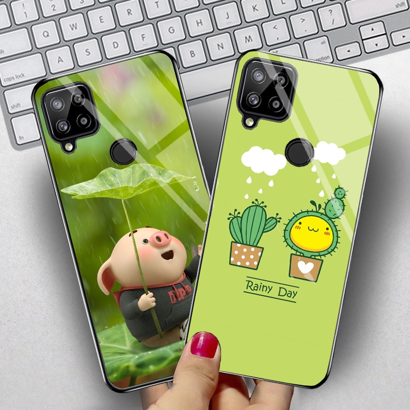 Ốp Lưng REALME C12, C15, C25, C25S Mặt Kính Gương Bóng