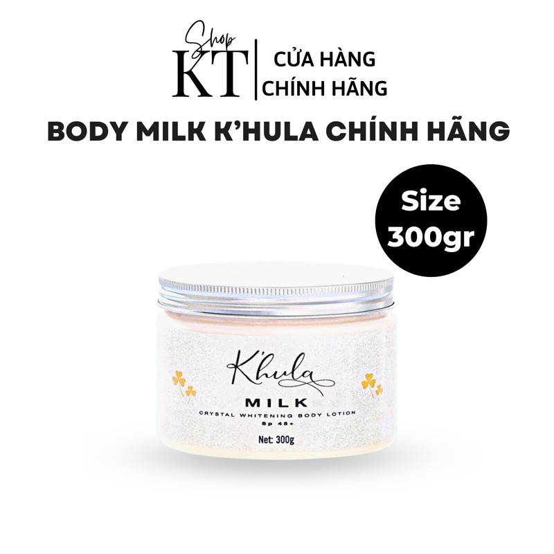 KEM DƯỠNG TRẮNG BODY MILK K’HULA / Bật tone sau 7-14ngày sử dụng