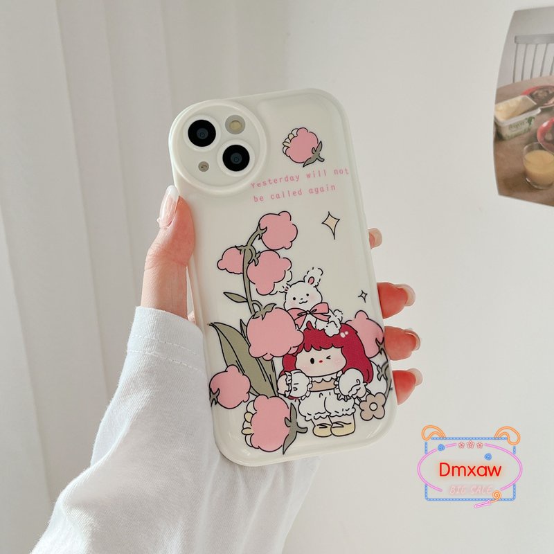 Ốp Điện Thoại Mềm Hình Cô Gái Và Thỏ Dễ Thương Cho Redmi Note 11 11T Pro 10 Pro 5G K50 K40 K30 Pro K40S K50 Ultra