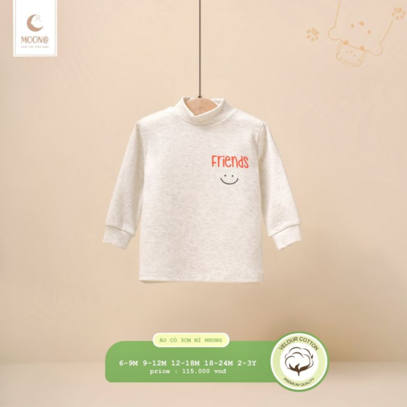 Moon_ Áo giữ nhiệt chất nỉ Moon cho bé