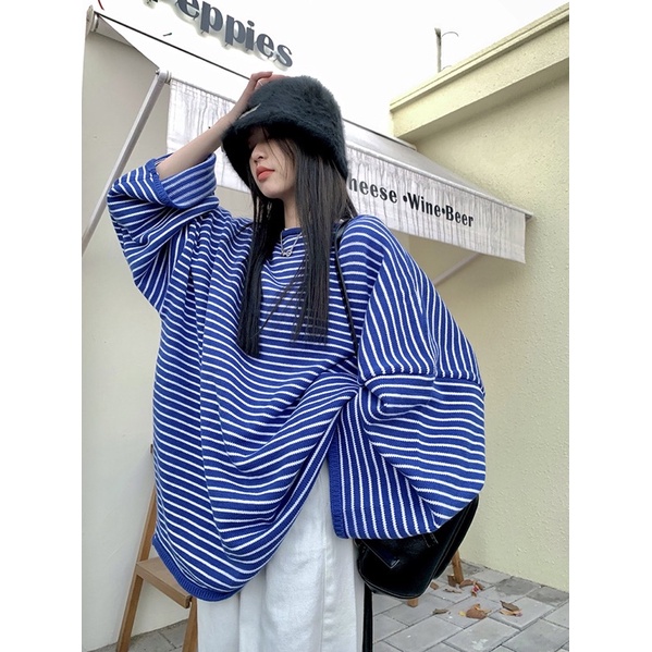[ ORDER ] Áo SWEATER SỌC XANH ( có ảnh thật ở cuối )