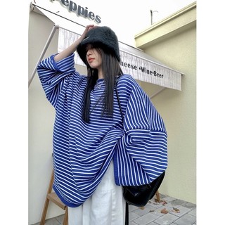 Áo sweater sọc xanh