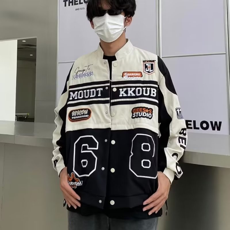 Áo Khoác Bóng Chày Tay Dài Dáng Rộng Phong Cách Hip Hop Mỹ 2022 Thời Trang Mùa Thu Cho Nam Và Nữ