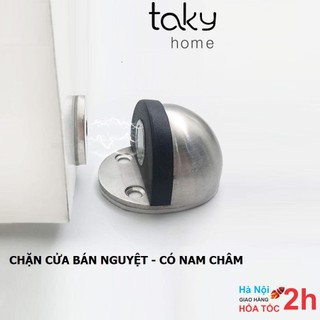 Chặn Cửa Inox Kèm Hít Nam Châm, Chặn cửa  Dán Sàn Giúp Hạn Chế Va Đập Cho Cánh Cửa, An Toàn Cho Trẻ Nhỏ. TakyHome 1200