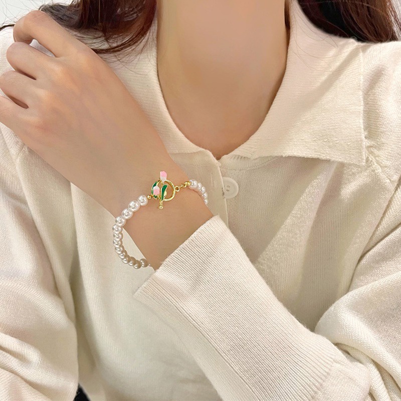 Vòng Tay Hình Hoa Tulip Thời Trang