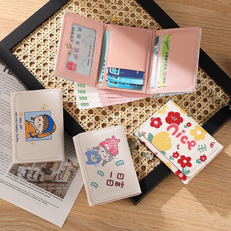 Ví nữ mini cầm tay đựng tiền ngắn nhỏ gọn cute nhiều ngăn cao cấp giá rẻ DOVOHA VN05