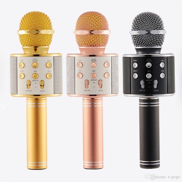 Micro hát karaoke Bluetooth 3in1 kèm loa WS-858