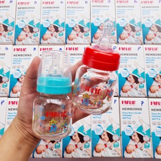 Bình Sữa Thủy Tinh Cổ Chuẩn Farlin NB205 ( 60ml - Núm Sơ Sinh )