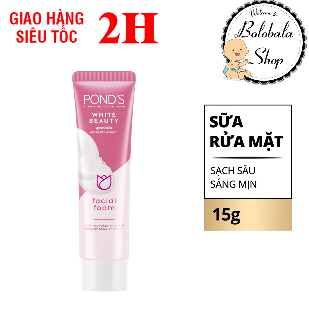 Sữa rửa mặt làm sáng da Pond's White Beauty 15g