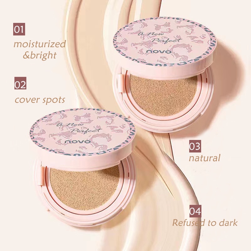 Novo® Phấn Nước Dưỡng Ẩm Kiềm Dầu Làm Sáng Da Không Thấm Nước cushion 13g