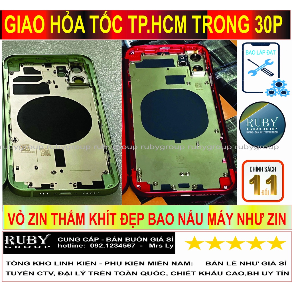 VỎ IP MỚI TỪ IP 11PROMAX ĐẾN IP14 CHUẨN KHÍT ĐẸP, BAO RÁP NẤU MÁY, GIAO HÀNG 30P - RUBYGROUP
