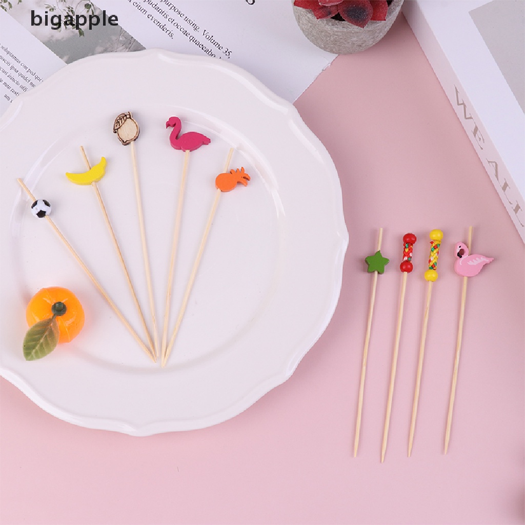 Set 100 Tăm Tre Dùng Một Lần Chuyên Dụng Cho Ăn Trái Cây