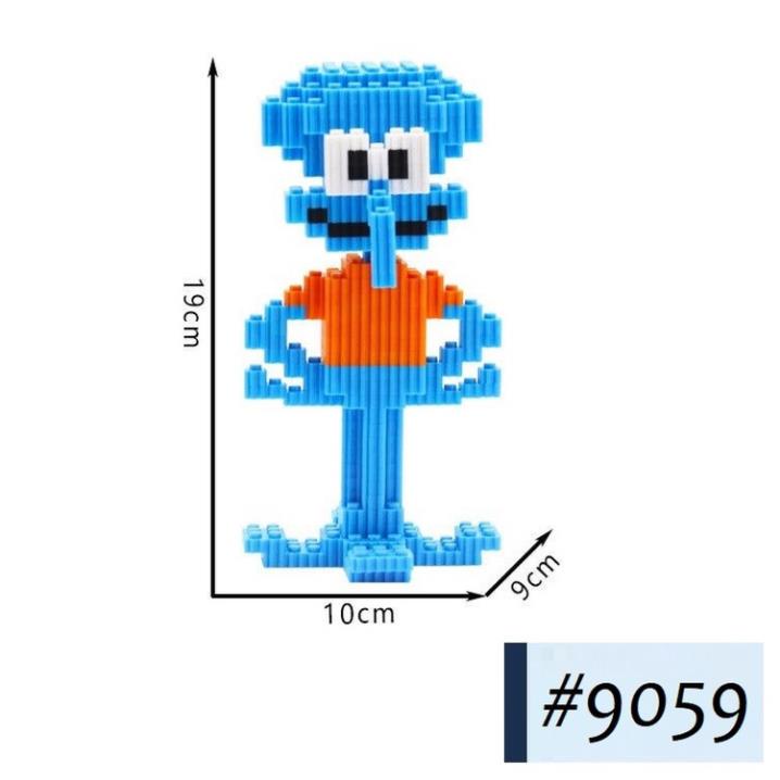 Đồ Chơi Lắp Ráp Mô Hình Các Nhân Vật Hoạt Hình 3D SpongeBob Siêu Dễ Thương
