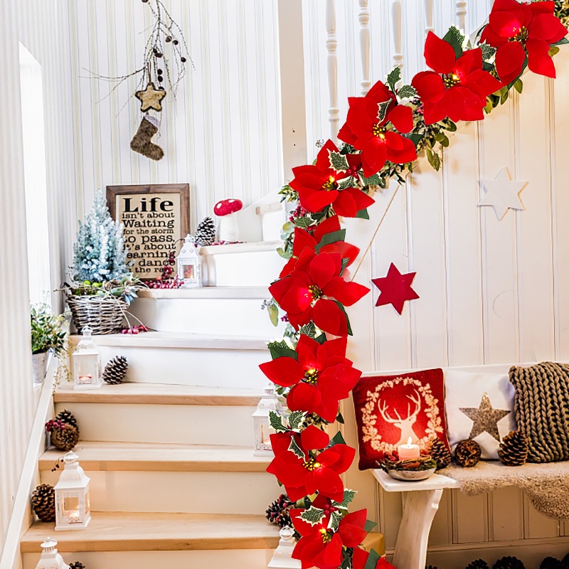 Dây Đèn LED 10 Bóng 2M Trang Trí Giáng Sinh / Năm Mới