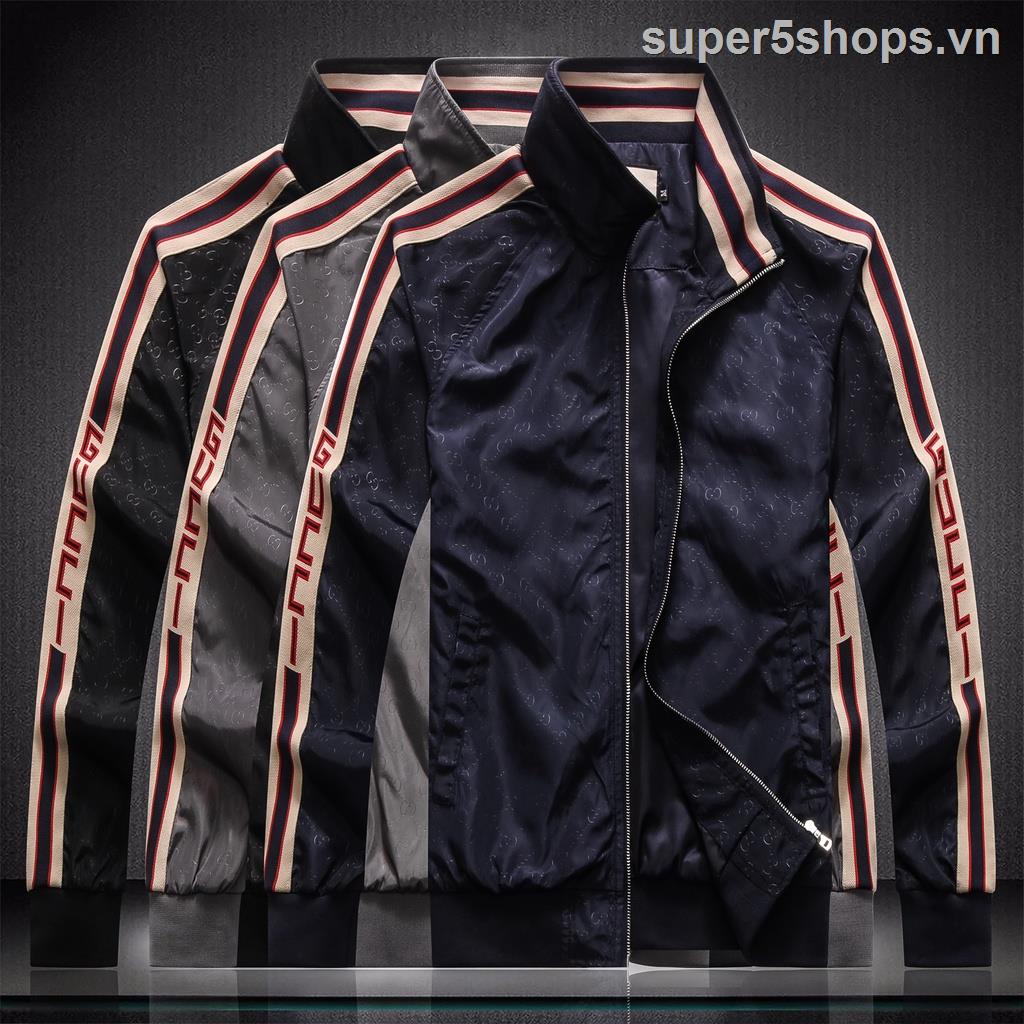 Mới_gucci Áo Khoác bomber Họa Tiết In Đa Dạng Cho Nam Bulouson S-XXXL GY027
