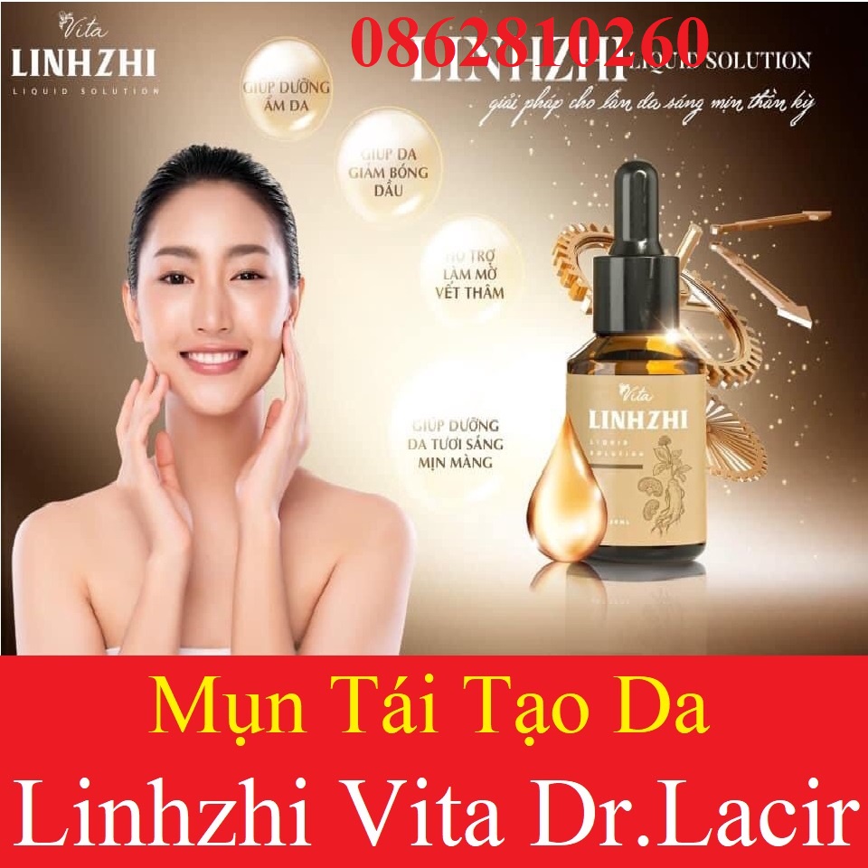 Tái tạo da sâm vita linhzhi drlacir phiên bản mới tích hợp 3in 1giảm mụn,sưng đỏ,nhanh bong