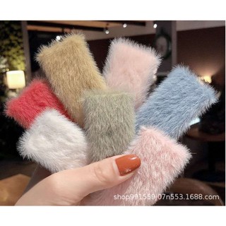 1 Kẹp Tóc Lông Cừu Dễ Thương Cho Nữ