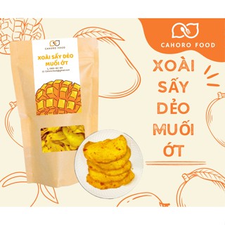 Xoài Sấy Dẻo Muối Ớt Chua CAY Ăn Vặt Giảm Cân Loại Ngon Cahoro Food