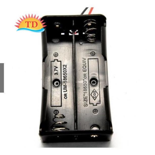 Đế gắn pin 18650 có lò xo, dây hàn sẵn và lỗ bắt vít 1 Cell 2 Cell & 4 Cell, Hộp đựng pin ultrafire