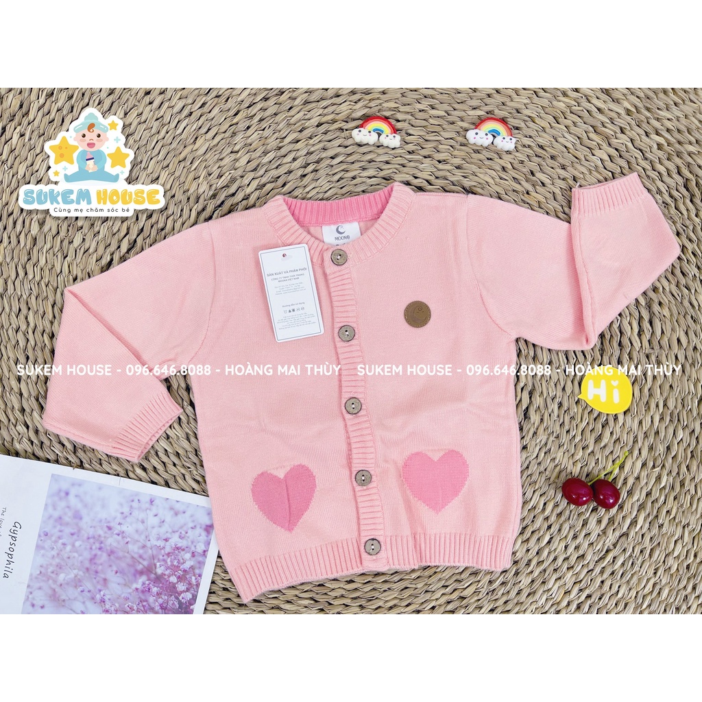 Áo len sơ sinh Moon@ 2 lớp dài tay mềm ấm cho bé