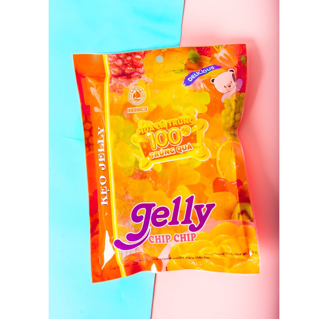 [Thùng] Kẹo Dẻo Jelly Chip Chip Túi 175g (26 Gói/ Thùng)