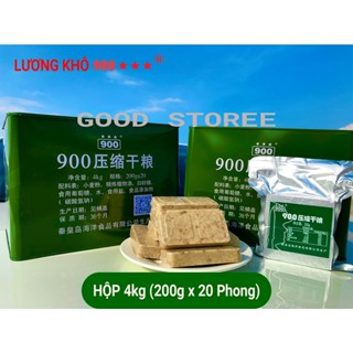 Lương Khô Quân Đội Trung Quốc, Lương Khô 900 Ba Sao, Thùng 4KG, Hàng Chính Hãng