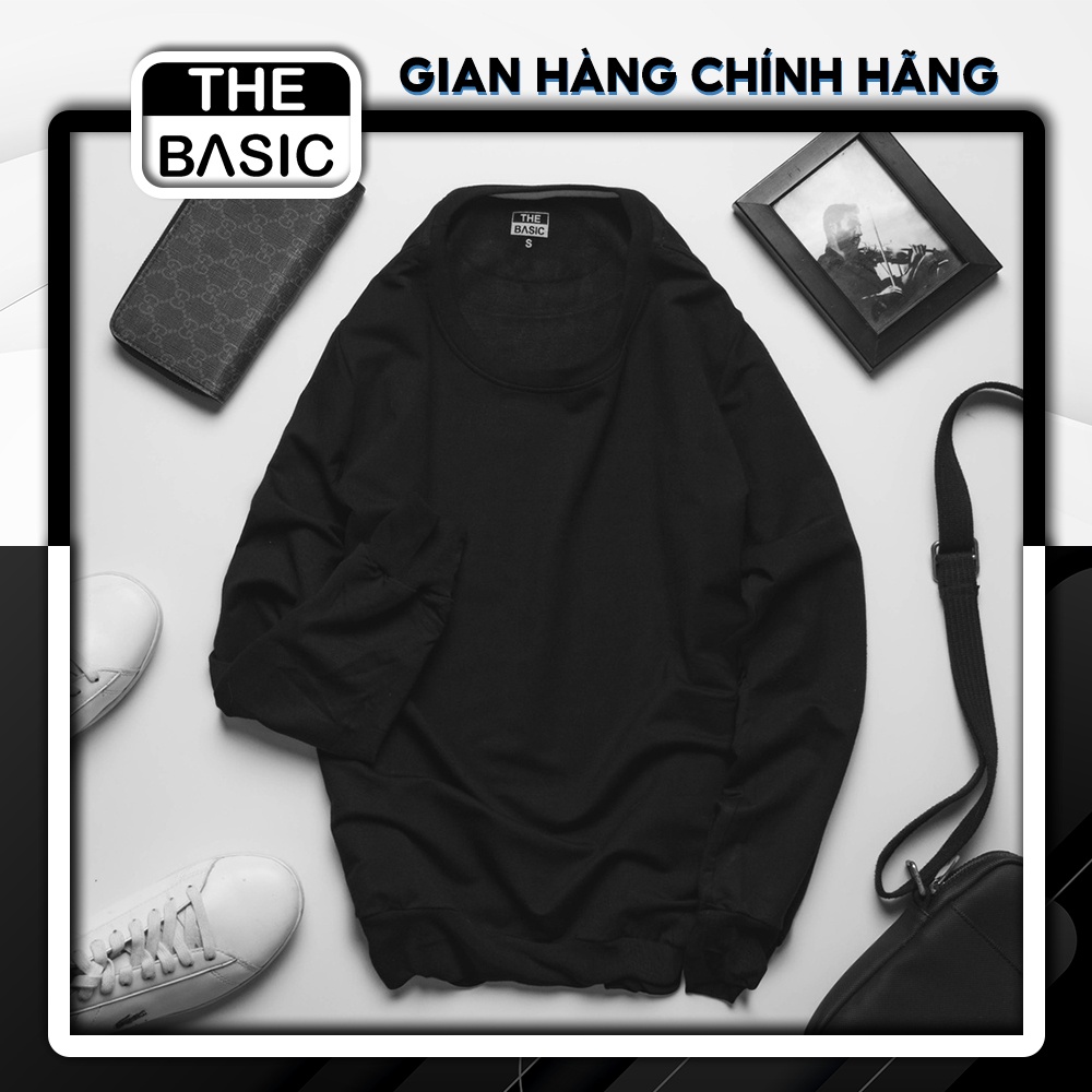 Áo dài tay Nam màu đen thiết kế đơn giản, màu sắc sang trọng - DD010