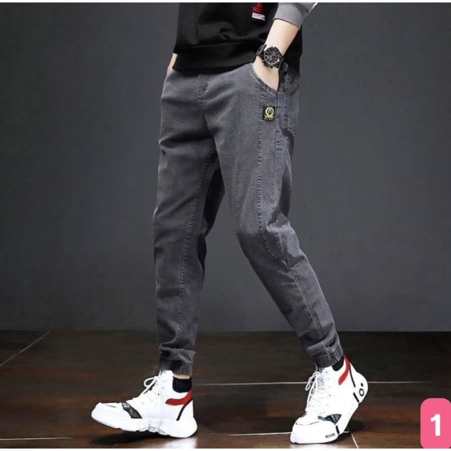 Quần jean jogger nam màu xám trơn không rách chất bò cao cấp co dãn 4 chiều, quần rin nam đẹp 10AD20 Nhiều mẫu mới ™️