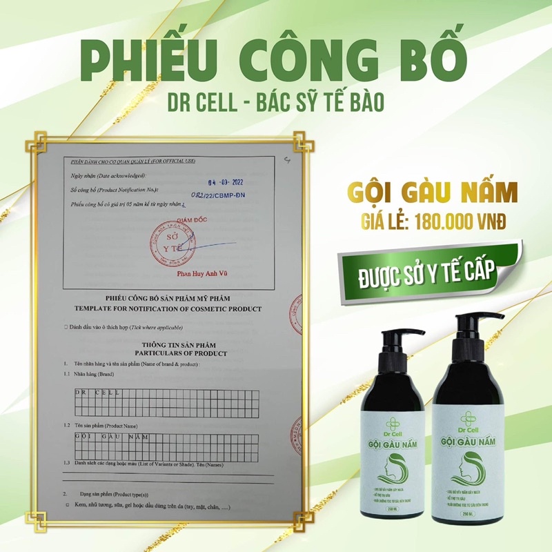 Gội Gàu Nấm DR CELL
