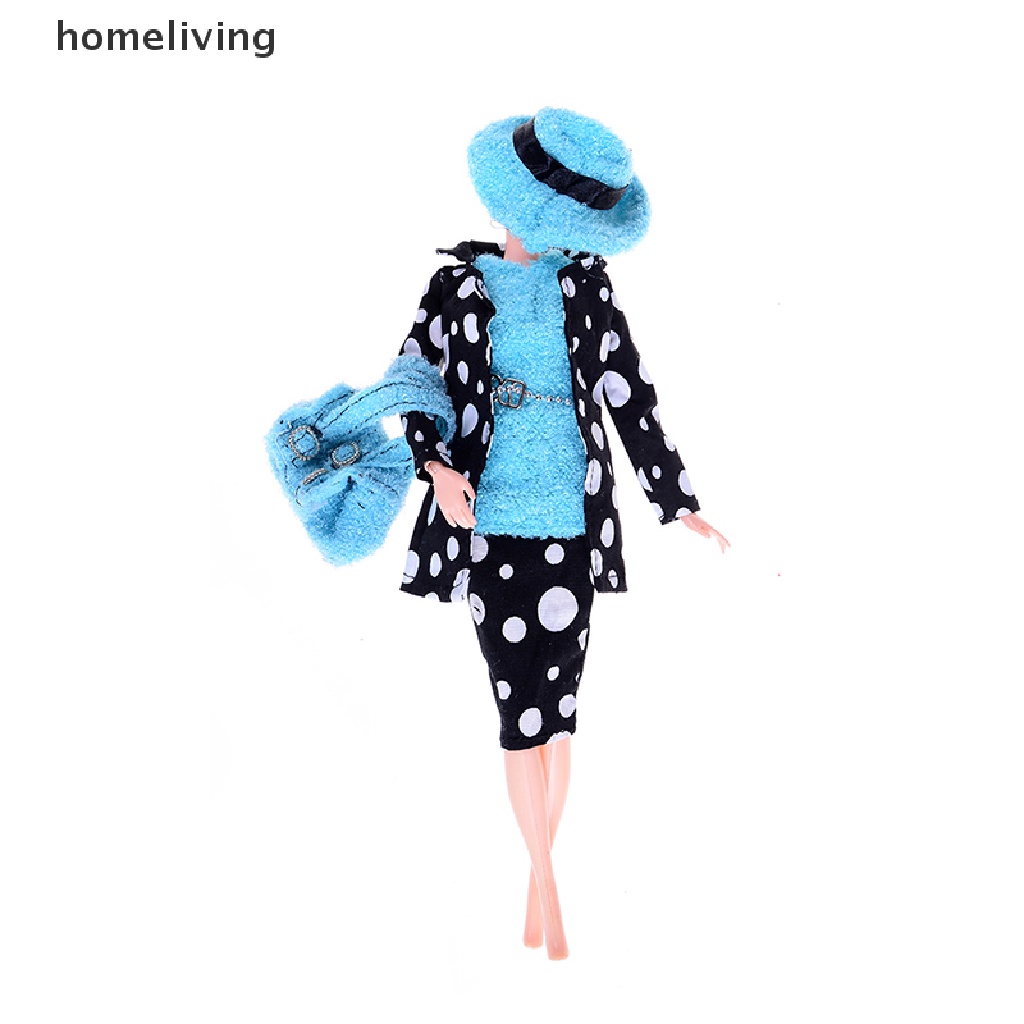 Bộ 5 Món Áo Khoác + Túi + Nón Cho Búp Bê Tỉ Lệ 1 / 6 11 '' 30cm