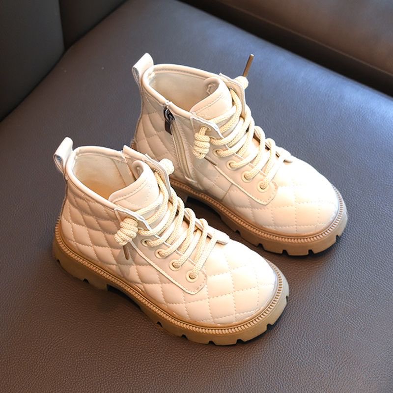 Giày cao cổ cho bé gái có khoá chất da cao cấp