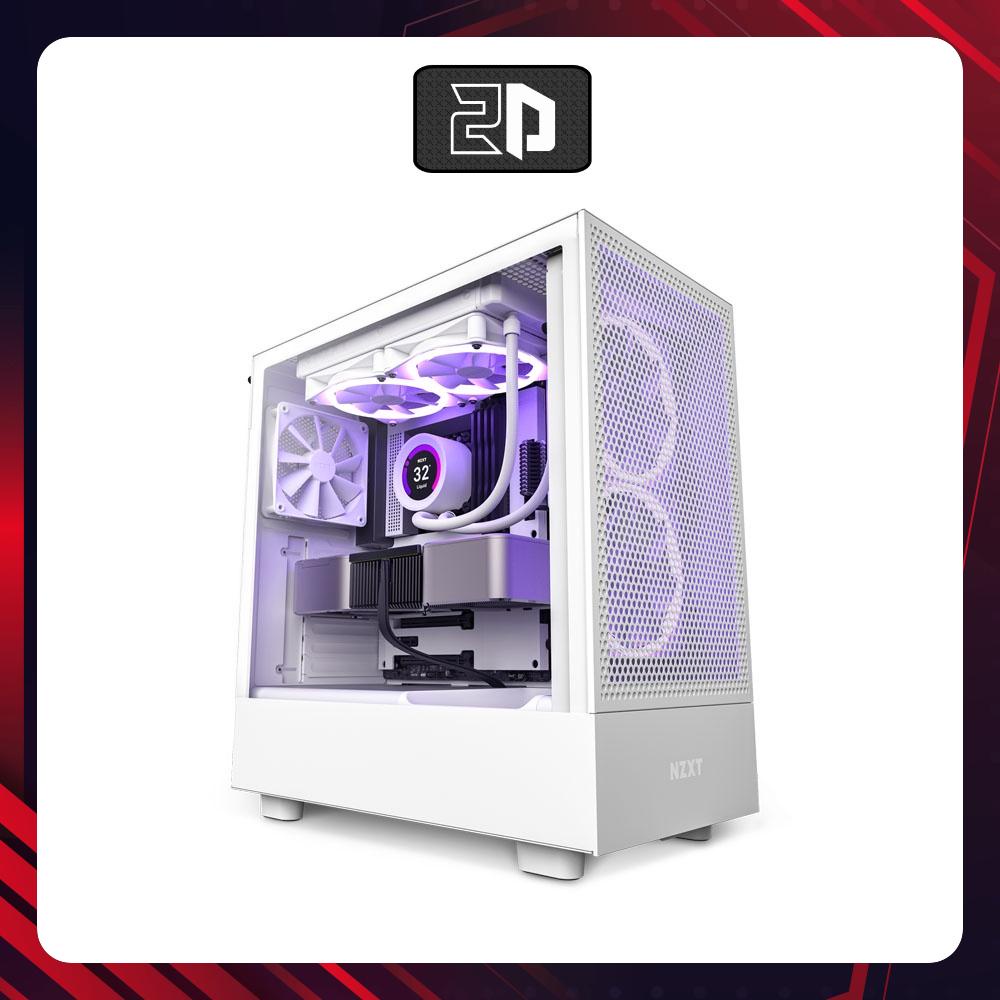 Vỏ case NZXT H5 FLOW WHITE (Màu Trắng)