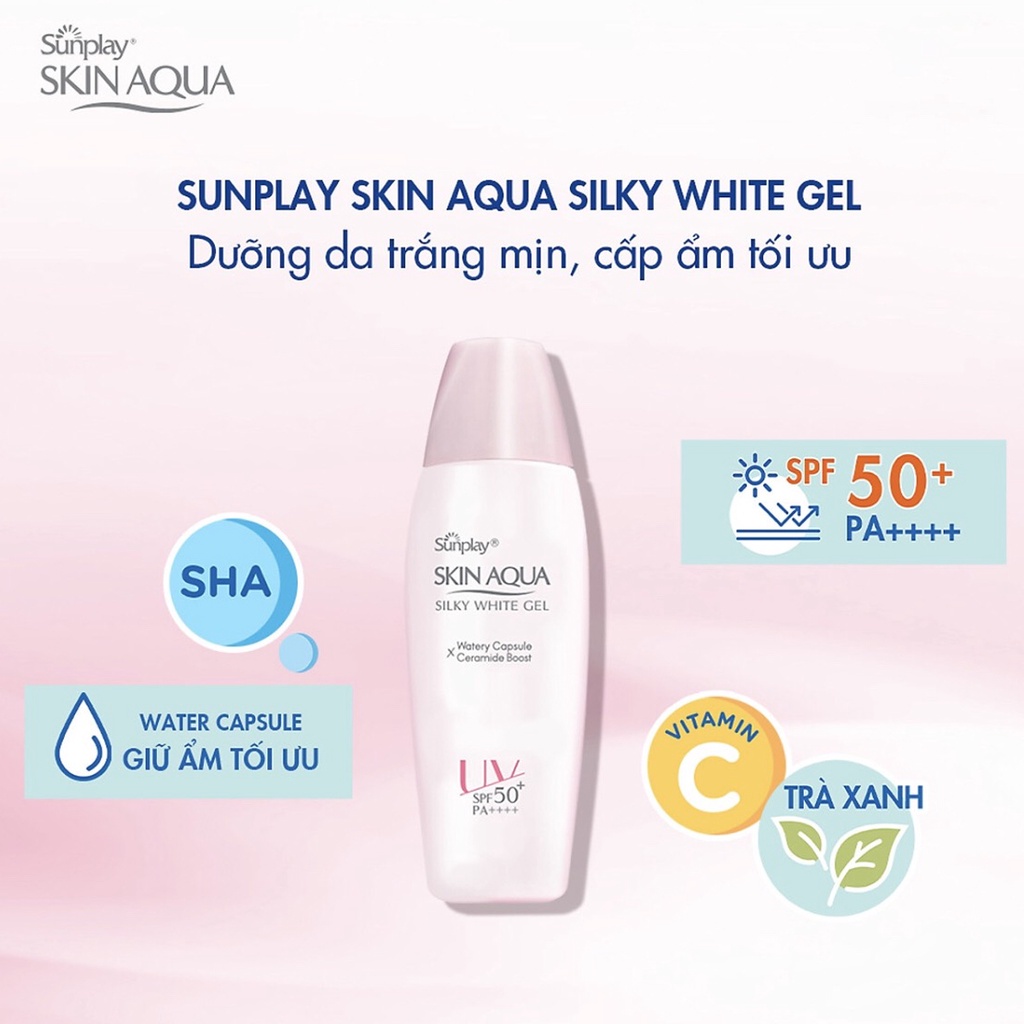 Kem Chống Nắng Sunplay Skin Aqua Dưỡng Da Trắng Mịn, Chống Nước, Ngừa Mụn, Dưỡng Ẩm Cho Mọi Loại Da SPF 50+, PA+++++ | BigBuy360 - bigbuy360.vn