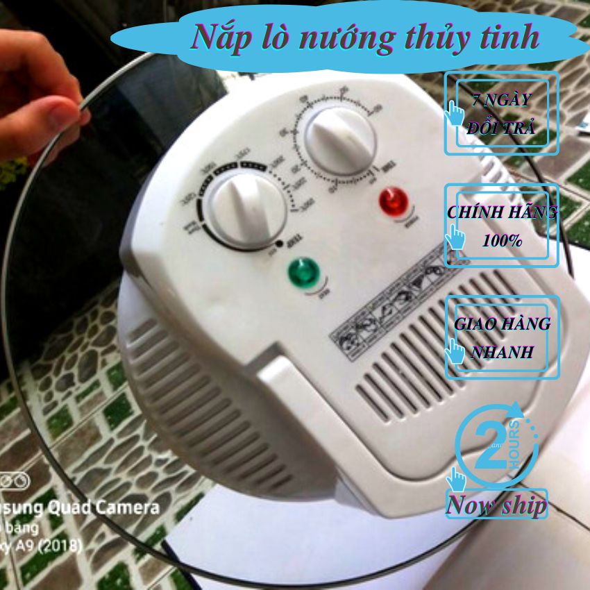 Vành kính nắp lò nướng thủy tinh cao cấp Gali/12 lít/15 lít