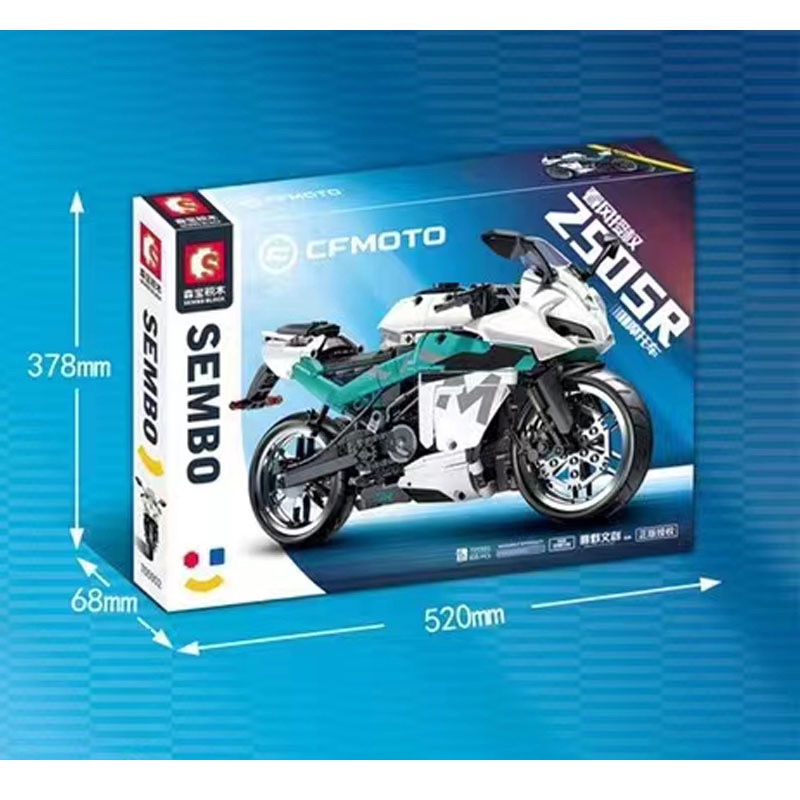 Senbao705902Mô Hình Xe Mô Tô Chunfeng 250SR Tương Thích Với