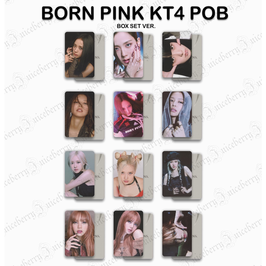 [Official] Card ảnh photocard BLACKPINK từ bộ Born Pink Box Set Ktown4u Preorder