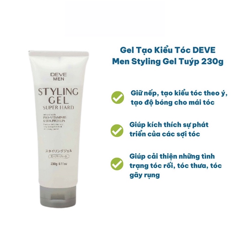 Sáp keo gel vuốt tạo kiểu tóc giữ nếp Styling Nội địa Nhật Bản