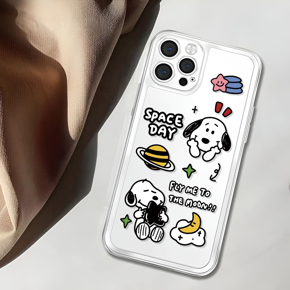 Ốp Điện Thoại Trong Suốt Hình Chú Chó Dễ Thương Cho iphone 14ProMax 14Plus 13 11 12 7 Plus X XR