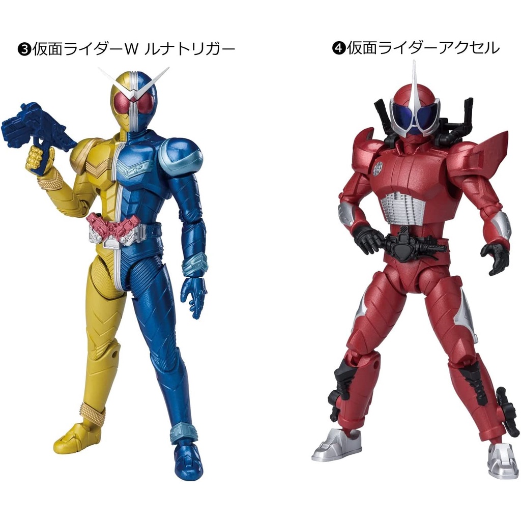 Mô hình động SHODO-XX 2 Kamen Rider Black W Accel Zero-One Chính hãng