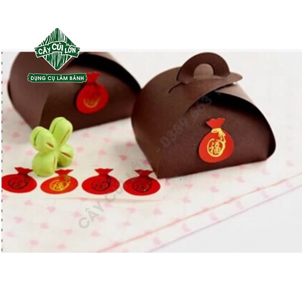 SET 5 TẤM TEM TÚI TIỀN CHỮ PHÚC