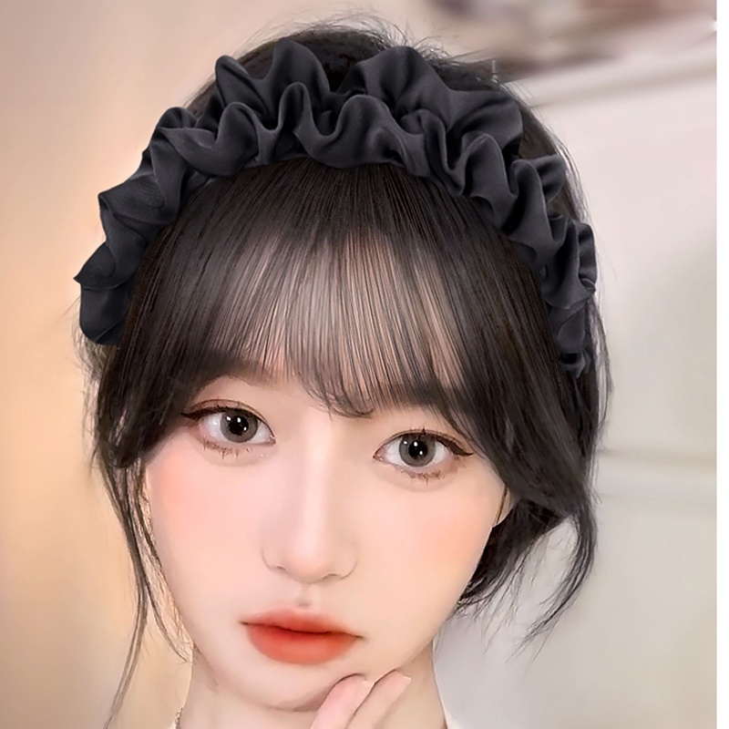 Tóc Mái Giả Nối Dài Kèm Mái / Tóc Giả / Băng Đô Xinh Xắn Cho Nữ