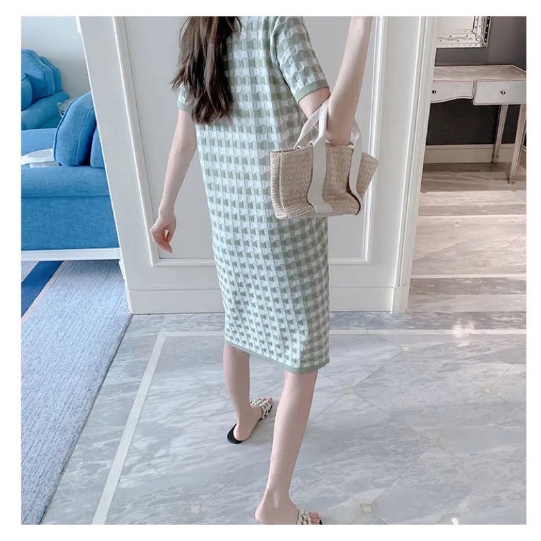 Váy Len Mongtoghi Suông Nữ Đầm Bầu Ngắn Tay From Rộng Dáng Dài Basic Co Dãn Thoải Mái Đủ Size Mặc Xinh