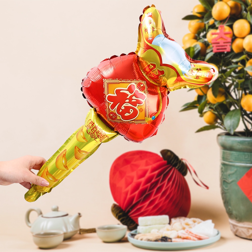 Bong Bóng Màng Nhôm Màu Đỏ Dùng Trang Trí Tiệc Năm Mới