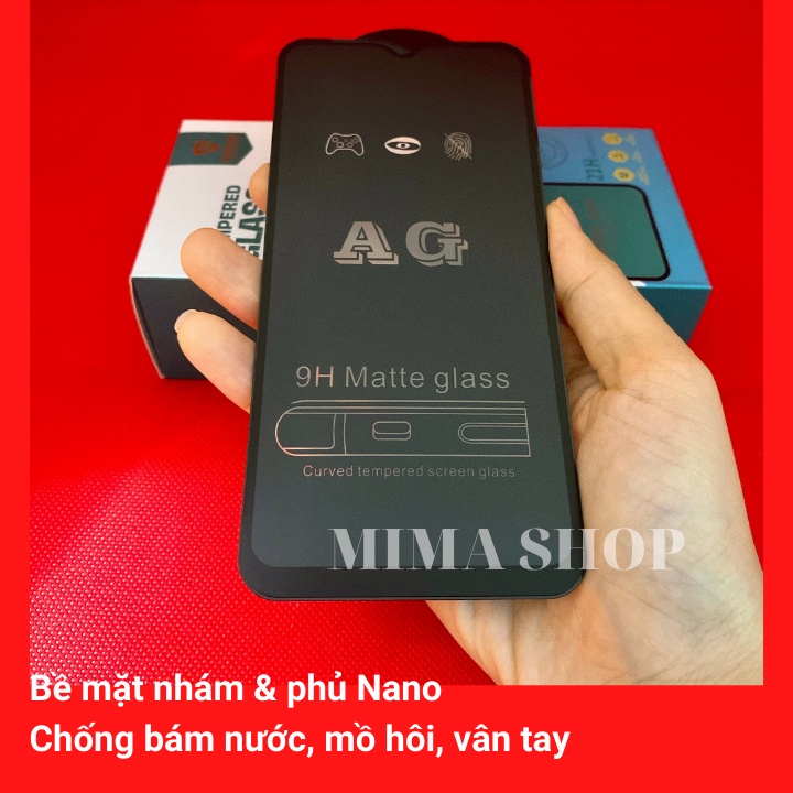 Kính cường lực Chống Vân Tay Nhám Oppo A52 A53 A54 A55 A57 4G 5G chống trầy tặng kèm bộ dán miếng dán màn hình oppo