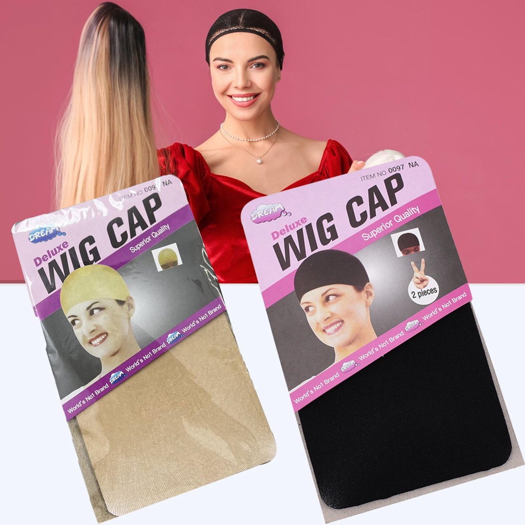 Mũ Lưới Đội Tóc Giả Bằng Nylon Màu Đen Nâu Nhạt Dành Cho Nữ Y8G1